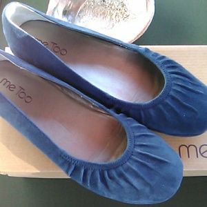 Me Too Suede Flats in French Blue